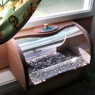 Coveside Conservation Bread Box Window Bird Feeder 3 Coveside Conservation Bread Box Window Bird Feeder