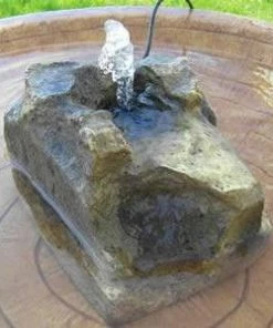 Birds Choice Granite Rock Bird Bath Bubbler