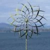 Ancient Graffiti Garden Stakes & Whirligigs Large Kinetic Pinwheel On Twisted Stake