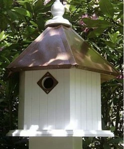 The Birdhouse Chick Vinyl Birdhouses Gardenia Birdhouse In Vinyl/PVC