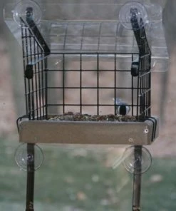 Birds Choice Recycled Birdhouses Caged Platform Window Feeder