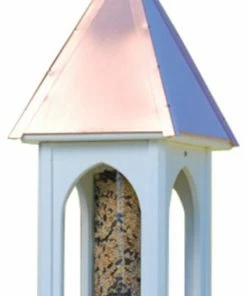 The Birdhouse Chick Copper Roof Bird Feeders Copper Roof Bird Feeder Large Opening - 28x8 8 The Birdhouse Chick Copper Roof Bird Feeders Copper Roof Bird Feeder Large Opening - 28x8