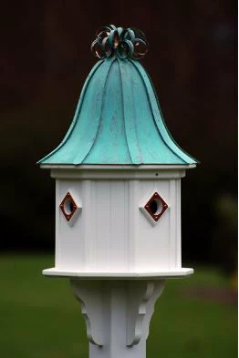 The Birdhouse Chick Copper Roof Birdhouse 34x14 Ribbon Detail 4 Portals 4 The Birdhouse Chick Copper Roof Birdhouse 34x14 Ribbon Detail 4 Portals