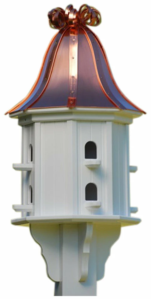The Birdhouse Chick Copper Roof Birdhouses Copper Roof Dovecote Birdhouse 36x14 Ribbon Detail- 8 Perches 5 The Birdhouse Chick Copper Roof Birdhouses Copper Roof Dovecote Birdhouse 36x14 Ribbon Detail- 8 Perches