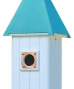 The Birdhouse Chick Copper Roof Bluebird House-Patina