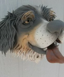 Doug Fey Dog & Cat Ceramic Birdhouse Berner Ceramic Birdhouse