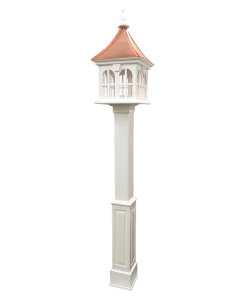 The Birdhouse Chick Copper Roof Vinyl/PVC Bird Feeder - 29x14 9 The Birdhouse Chick Copper Roof Vinyl/PVC Bird Feeder - 29x14
