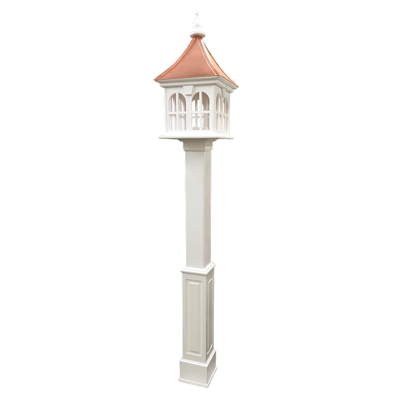 The Birdhouse Chick Copper Roof Vinyl/PVC Bird Feeder - 29x14 6 The Birdhouse Chick Copper Roof Vinyl/PVC Bird Feeder - 29x14