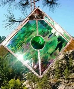 Black Hills Glass Works Unique Birdhouses Copper-Stained Glass Birdhouse