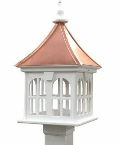 The Birdhouse Chick Copper Roof Vinyl/PVC Bird Feeder - 29x14 8 The Birdhouse Chick Copper Roof Vinyl/PVC Bird Feeder - 29x14