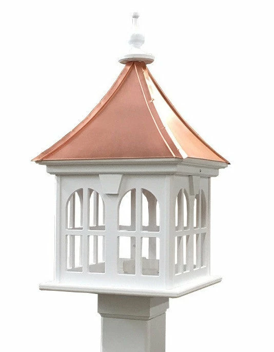 The Birdhouse Chick Copper Roof Vinyl/PVC Bird Feeder - 29x14 5 The Birdhouse Chick Copper Roof Vinyl/PVC Bird Feeder - 29x14