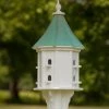 The Birdhouse Chick Copper Roof Dovecote Birdhouse 36x14 Slope- 8 Perches Copper Roof Birdhouses 2 The Birdhouse Chick Copper Roof Dovecote Birdhouse 36x14 Slope- 8 Perches Copper Roof Birdhouses
