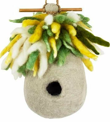 DZI Handmade Designs Felted Wool Birdhouse-Hermit Hut 3 DZI Handmade Designs Felted Wool Birdhouse-Hermit Hut