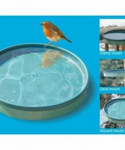 Farm Innovators Deck & Ground Bird Baths Heated Bird Bath 3 Mounting Options