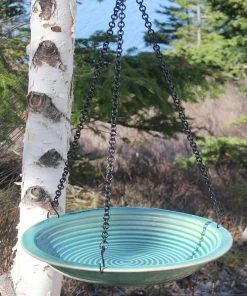The Birdhouse Chick Hanging Bird Baths Solar Hanging Bird Bath