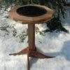 Songbird Essentials Recycled Birdhouses Tall Heated Bird Bath | Cedar Or Poly