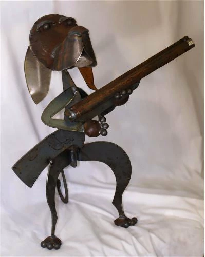 Iron Age Hand Forged Guard Dog Sculpture Statuary & Sculpture 3 Iron Age Hand Forged Guard Dog Sculpture Statuary & Sculpture