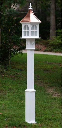 The Birdhouse Chick Poles & Mounting Flanges Vinyl Lamp Post- Fluted Or Raised Panel 3 The Birdhouse Chick Poles & Mounting Flanges Vinyl Lamp Post- Fluted Or Raised Panel
