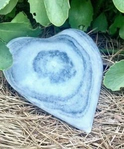 The Birdhouse Chick Large Marble Garden Heart Statuary & Sculpture