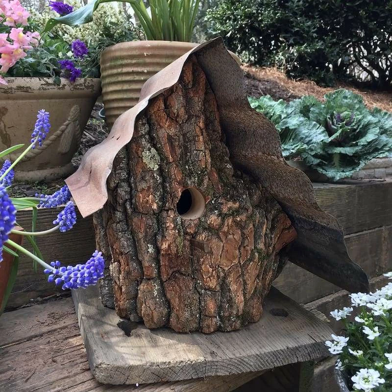The Birdhouse Chick Church Birdhouses, Vintage-Rustic Rustic Log Front Birdhouses- 2 Sizes 12 The Birdhouse Chick Church Birdhouses, Vintage-Rustic Rustic Log Front Birdhouses- 2 Sizes