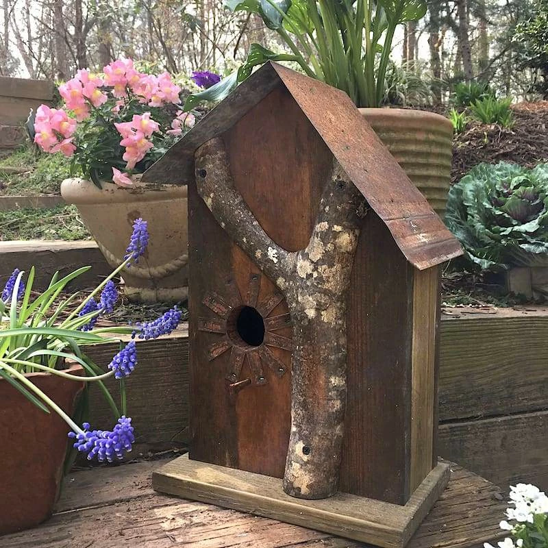 The Birdhouse Chick Church Birdhouses, Vintage-Rustic Rustic Log Front Birdhouses- 2 Sizes 13 The Birdhouse Chick Church Birdhouses, Vintage-Rustic Rustic Log Front Birdhouses- 2 Sizes