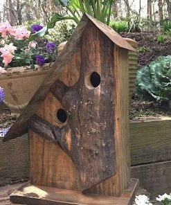 The Birdhouse Chick Church Birdhouses, Vintage-Rustic Rustic Log Front Birdhouses- 2 Sizes 20 The Birdhouse Chick Church Birdhouses, Vintage-Rustic Rustic Log Front Birdhouses- 2 Sizes