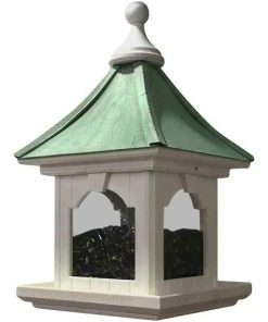 The Birdhouse Chick Copper Roof Bird Feeder With Large Capacity - Hanging
