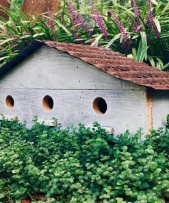 The Birdhouse Chick Vintage Birdie Lodge-3 Nest Birdhouse Unique Birdhouses