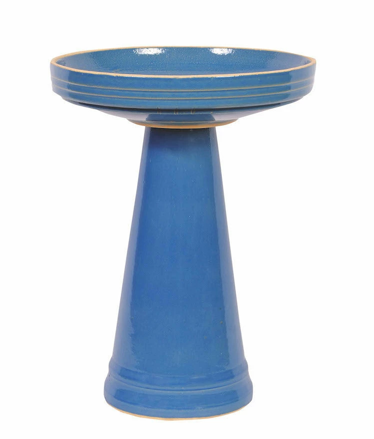 Burley Clay Staked & Pedestal Bird Baths Simple Elegance Pedestal Bird Bath- 5 Colors 4 Burley Clay Staked & Pedestal Bird Baths Simple Elegance Pedestal Bird Bath- 5 Colors