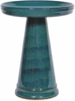 Burley Clay Staked & Pedestal Bird Baths Simple Elegance Pedestal Bird Bath- 5 Colors 6 Burley Clay Staked & Pedestal Bird Baths Simple Elegance Pedestal Bird Bath- 5 Colors