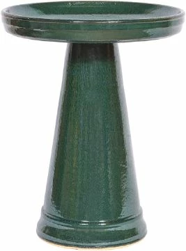 Burley Clay Staked & Pedestal Bird Baths Simple Elegance Pedestal Bird Bath- 5 Colors 9 Burley Clay Staked & Pedestal Bird Baths Simple Elegance Pedestal Bird Bath- 5 Colors