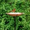 Good Directions Solid Copper Staked Bird Bath- 2 Sizes