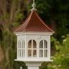 The Birdhouse Chick Copper Roof Vinyl/PVC Bird Feeder - 29x14 2 The Birdhouse Chick Copper Roof Vinyl/PVC Bird Feeder - 29x14