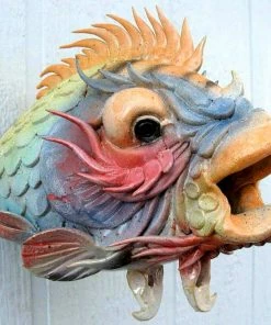 Doug Fey Unique Birdhouses Ceramic Fish Birdhouse