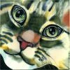 TileCraft Close-Up Ceramic Cat Tile-2 Sizes Plaques, Stepping Stones & Wall Decor 2 TileCraft Close-Up Ceramic Cat Tile-2 Sizes Plaques, Stepping Stones & Wall Decor