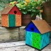 The Birdhouse Chick Color Block Copper Birdhouse