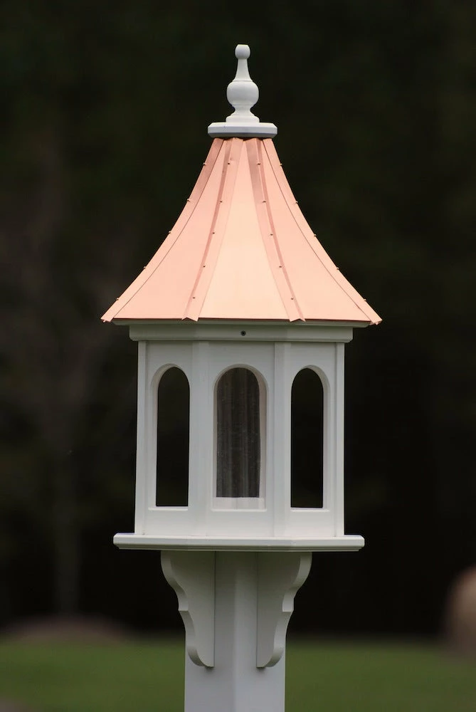 The Birdhouse Chick Copper Roof Bird Feeder Columns - 36x14 Copper Roof Bird Feeders 4 The Birdhouse Chick Copper Roof Bird Feeder Columns - 36x14 Copper Roof Bird Feeders