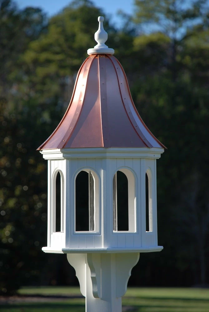 The Birdhouse Chick Copper Roof Bird Feeders Copper Roof Bird Feeder Gazebo Style - 42x16 4 The Birdhouse Chick Copper Roof Bird Feeders Copper Roof Bird Feeder Gazebo Style - 42x16