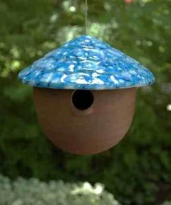 JJ Potts Ceramic Gourd Birdhouse 13 JJ Potts Ceramic Gourd Birdhouse