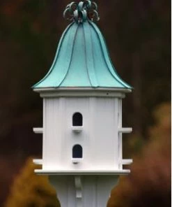 The Birdhouse Chick Copper Roof Birdhouses Copper Roof Dovecote Birdhouse 36x14 Ribbon Detail- 8 Perches 7 The Birdhouse Chick Copper Roof Birdhouses Copper Roof Dovecote Birdhouse 36x14 Ribbon Detail- 8 Perches