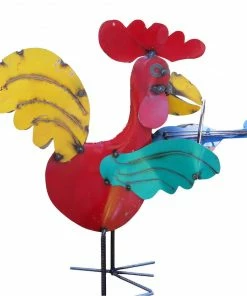 The Birdhouse Chick Jamming Roosters Metal Yard Art Statuary & Sculpture 7 The Birdhouse Chick Jamming Roosters Metal Yard Art Statuary & Sculpture