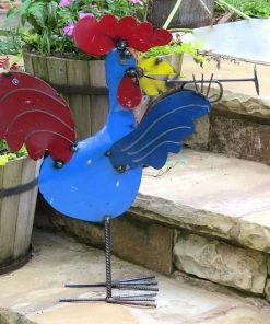 The Birdhouse Chick Jamming Roosters Metal Yard Art Statuary & Sculpture 8 The Birdhouse Chick Jamming Roosters Metal Yard Art Statuary & Sculpture