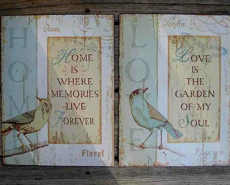 The Birdhouse Chick Plaques, Stepping Stones & Wall Decor Jardin And Oiseau Wall Decor 3 The Birdhouse Chick Plaques, Stepping Stones & Wall Decor Jardin And Oiseau Wall Decor
