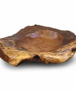 The Birdhouse Chick Home & Garden Accents Natural Teak Root Bowls- 2 Sizes