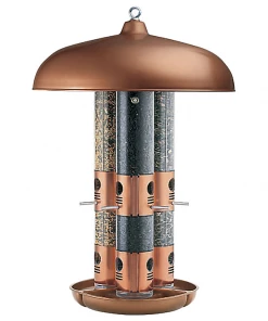 Opus Large Capacity Triple Tube Bird Feeder W/ Copper Ports