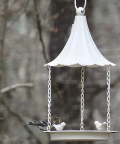 The Birdhouse Chick Unique Bird Feeders Weathered Fly-Thru Feeder